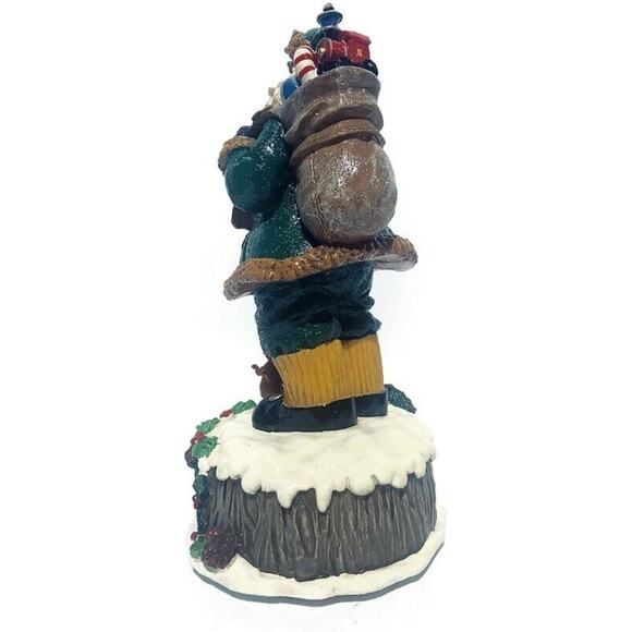 Home for the Holidays Visions of Santa 1839 Resin Santa Musical Figure 10 Inches - Picture 13 of 16
